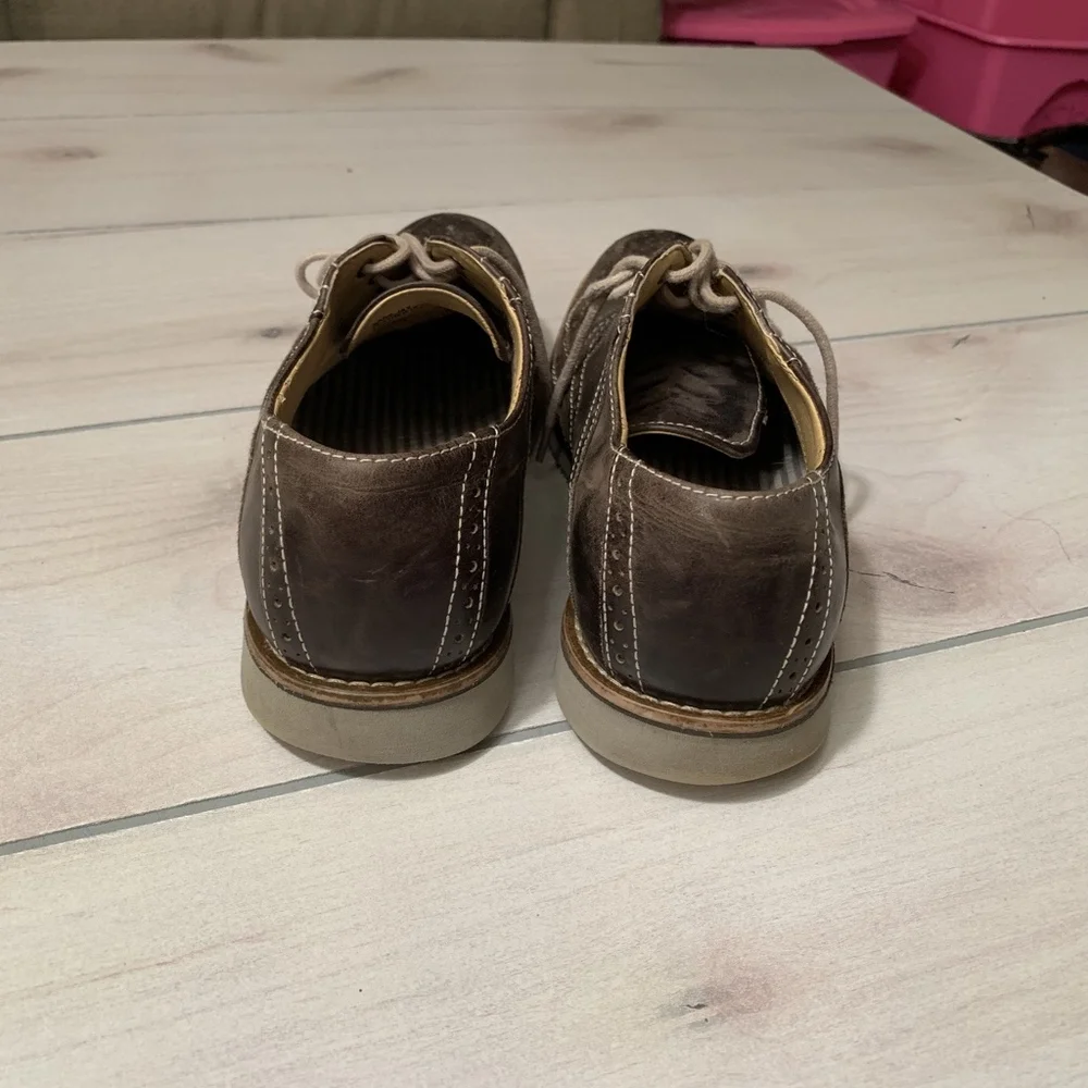 mens 7.5 bass & co oxfords‎ brown